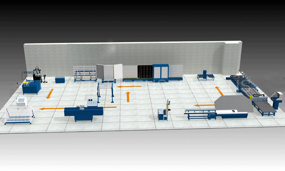 Massive Insulating Glass Equipment Layout